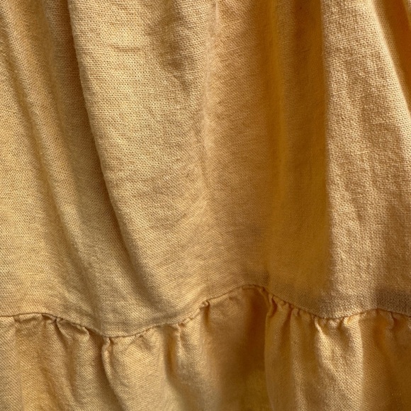 Okie Dokie 3T Girls Yellow Linen Blend Sleeveless Top Blouse - Picture 2 of 4